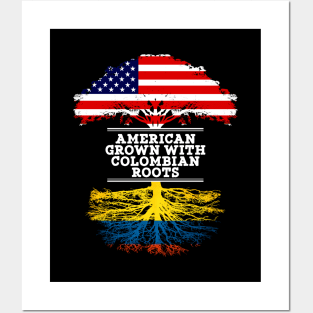 American Grown With Colombian Roots - Gift for Colombian From Colombia Posters and Art